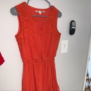 Dark Orange summer dress